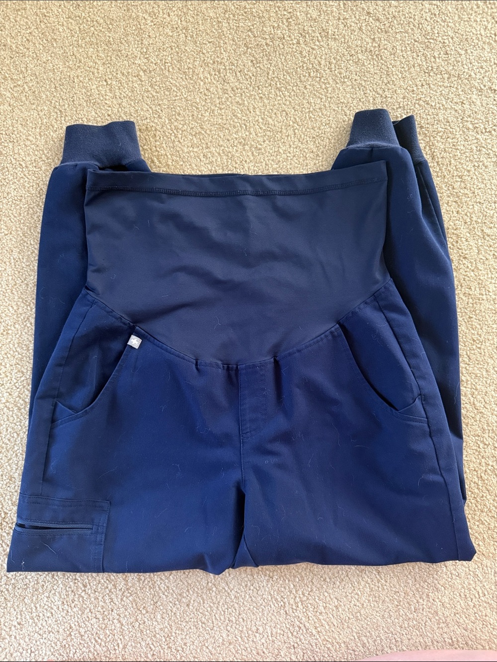 Figs Navy Maternity Zamora Scrub Pant - Size Small Petite